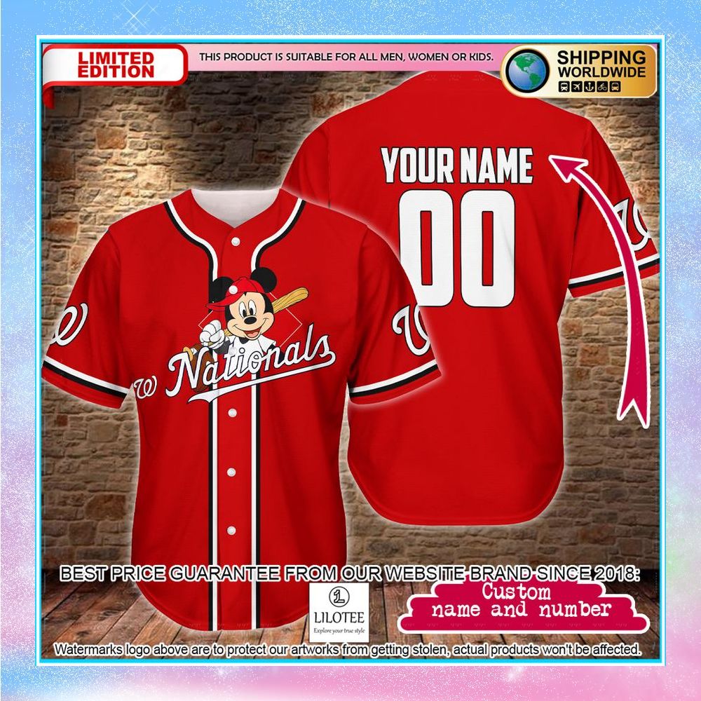 personalized mickey mouse washington nationals baseball jersey 1 270
