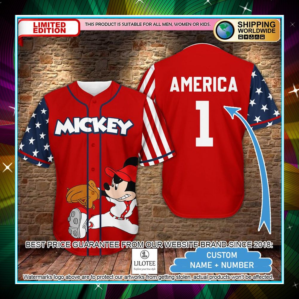 personalized mickey us flag baseball jersey 1 962