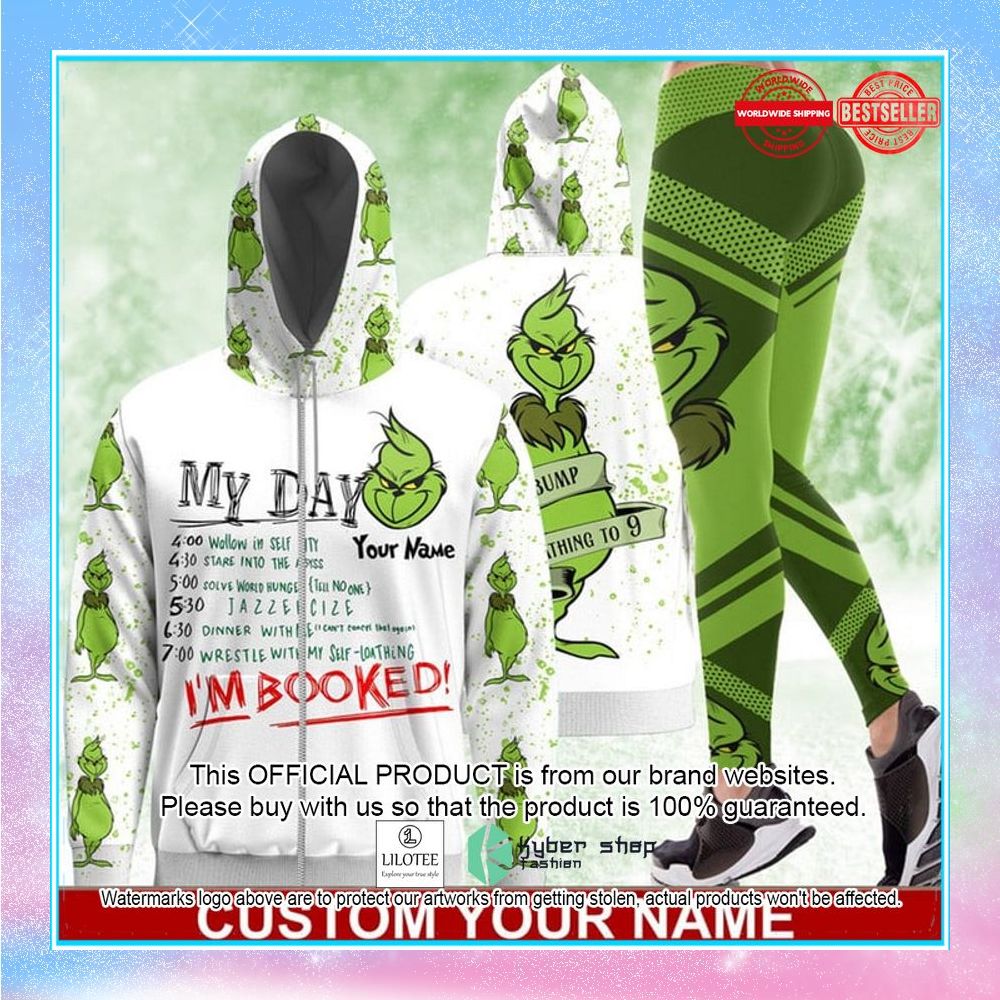 personalized my day im booked grinch shirt hoodie 1 285