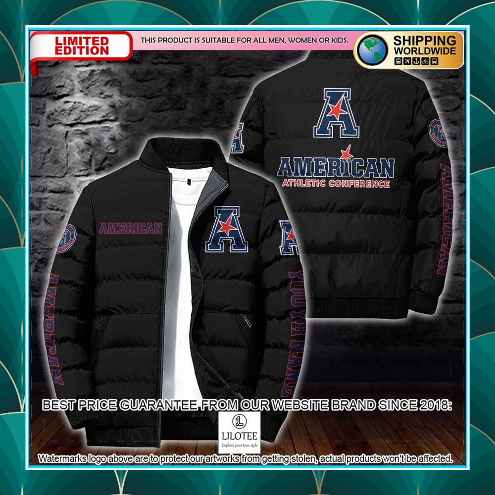 personalized ncaa american athletic conference puffer jacket 2 215