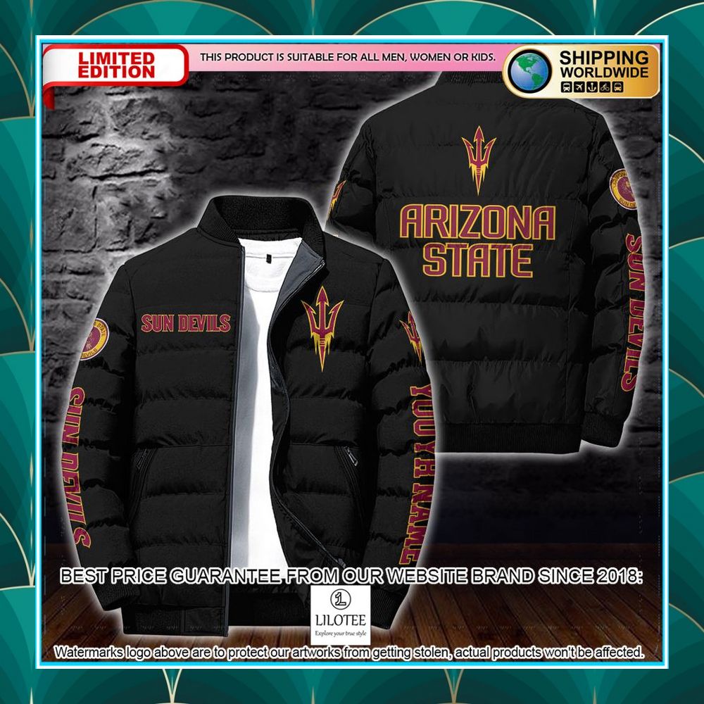 personalized ncaa arizona state sun devils puffer jacket 2 202