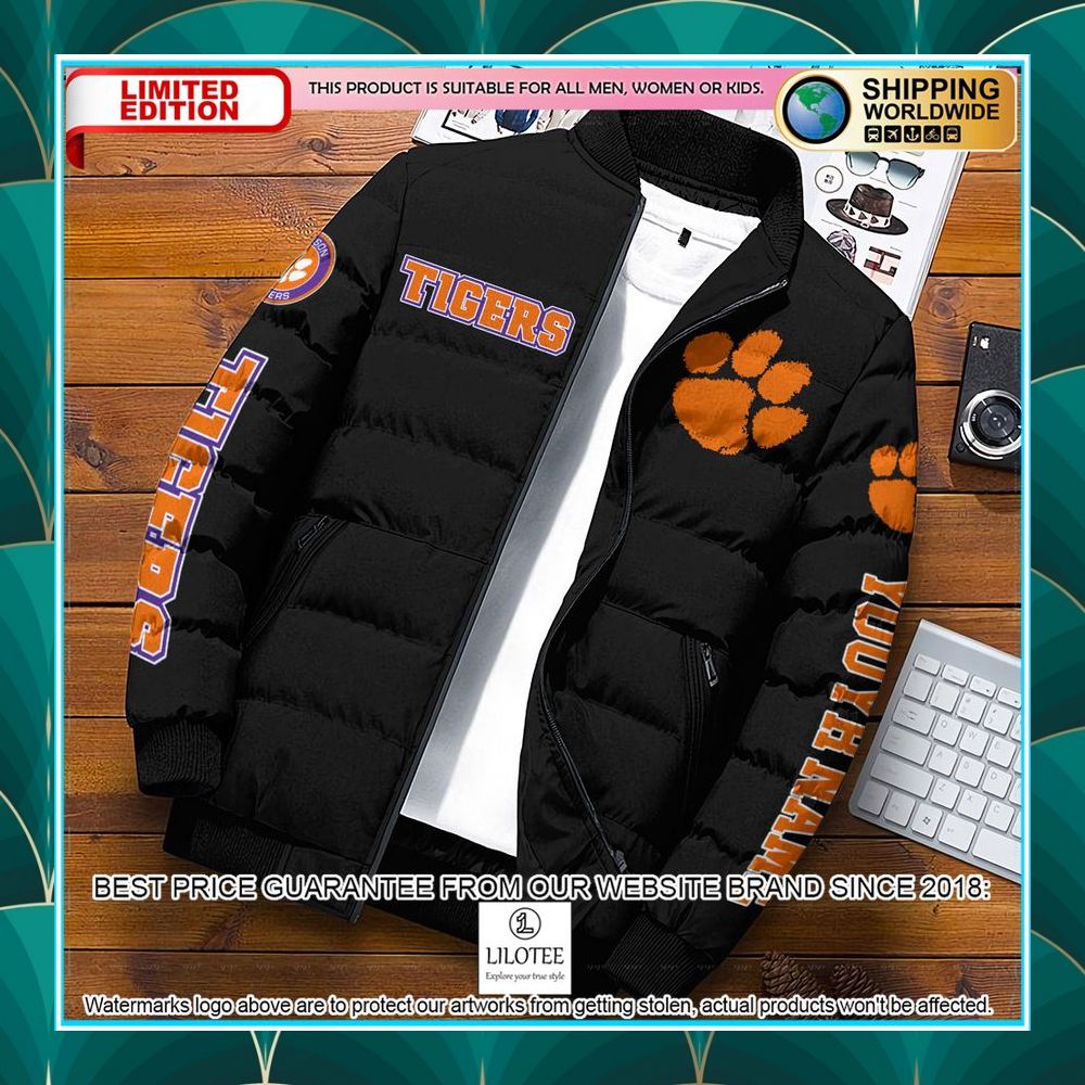 personalized ncaa clemson tigers puffer jacket 1 115