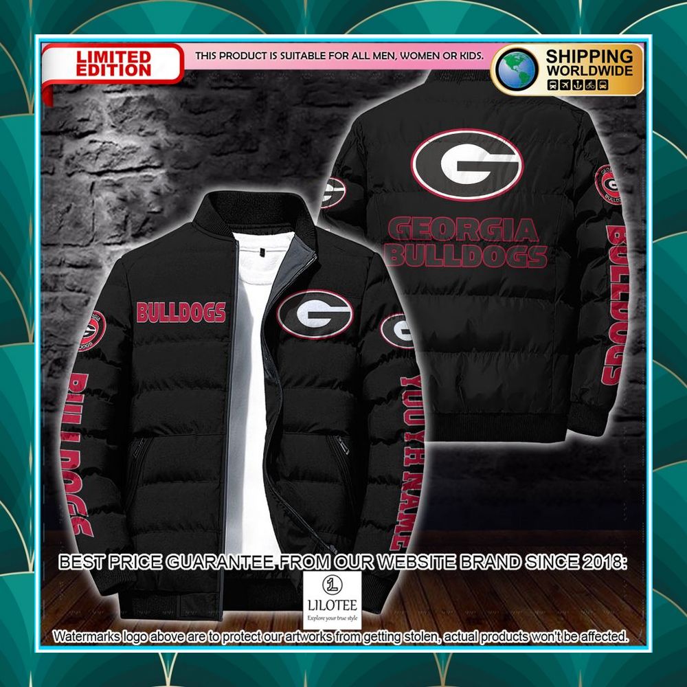 personalized ncaa georgia bulldogs puffer jacket 2 336