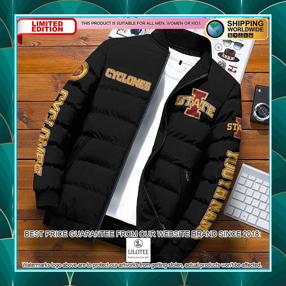 personalized ncaa iowa state cyclones puffer jacket 1 967