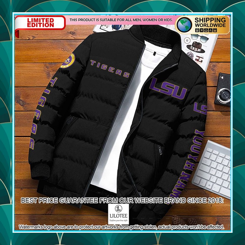 personalized ncaa lsu tigers puffer jacket 1 736