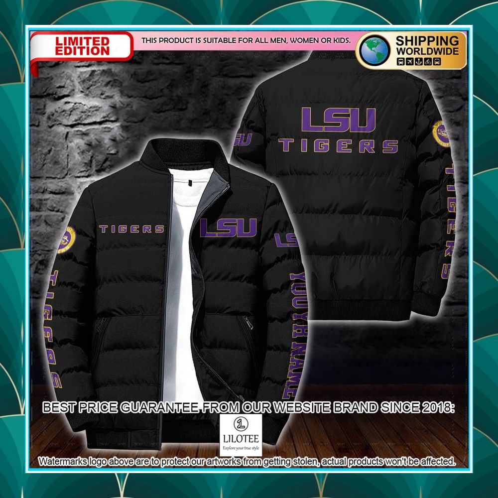 personalized ncaa lsu tigers puffer jacket 2 942