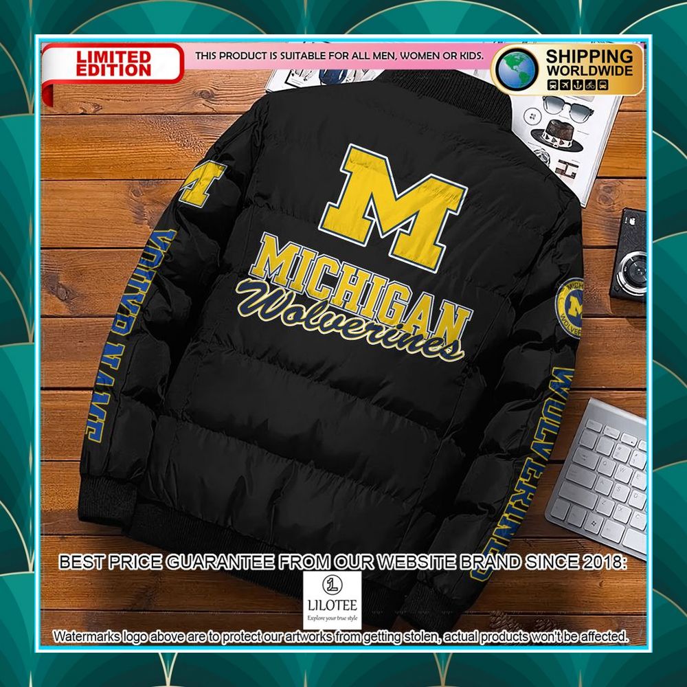 personalized ncaa michigan wolverines puffer jacket 2 164