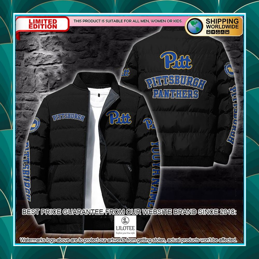 personalized ncaa pittsburgh panthers puffer jacket 2 199