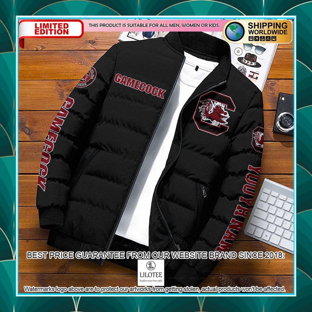 personalized ncaa south carolina gamecocks puffer jacket 1 652