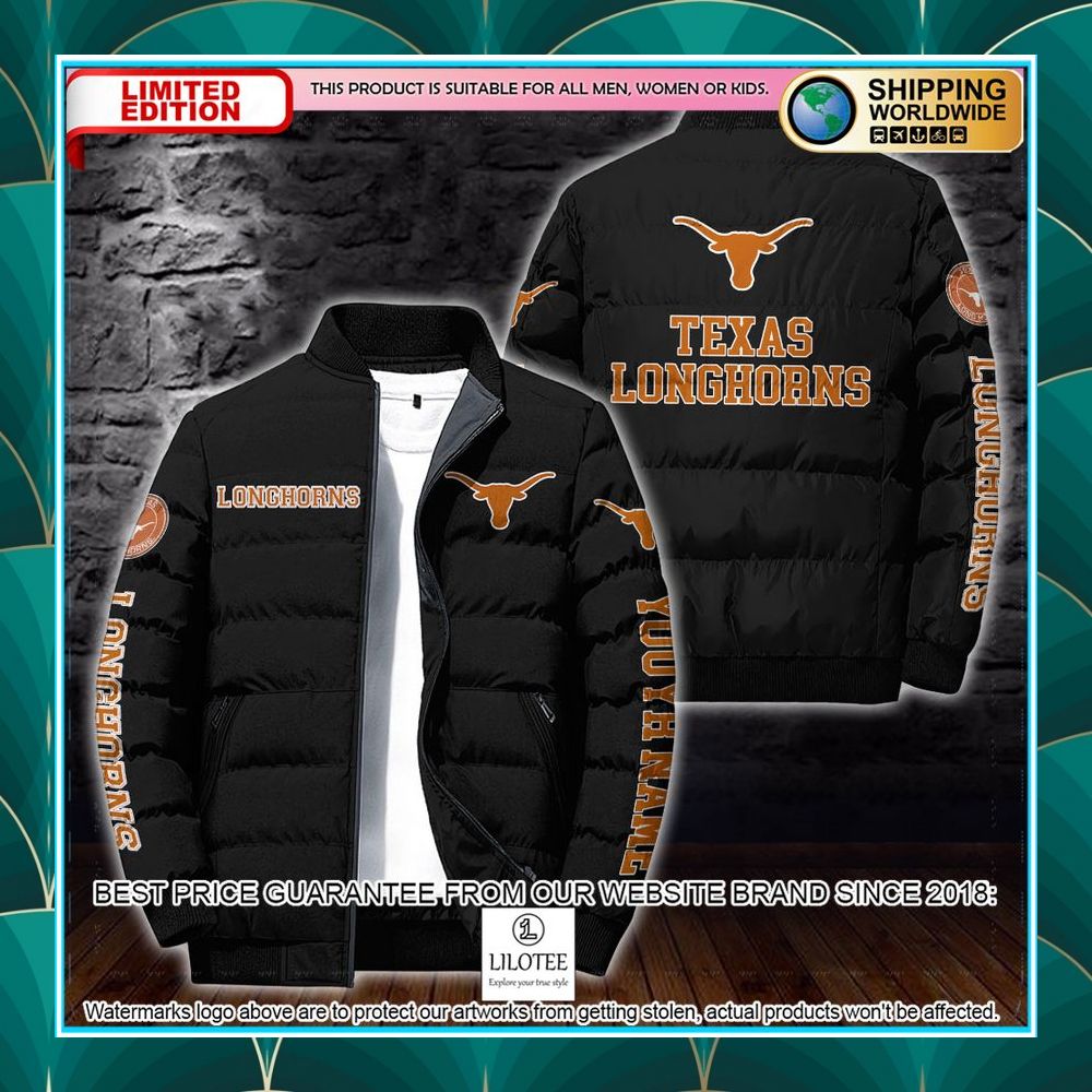 personalized ncaa texas longhorns puffer jacket 2 346