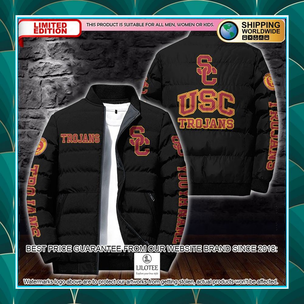 personalized ncaa usc trojans puffer jacket 2 652