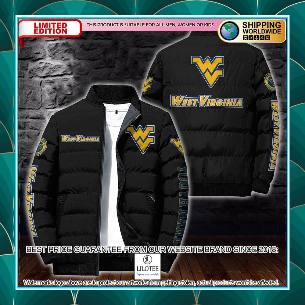 personalized ncaa west virginia mountaineers puffer jacket 2 810