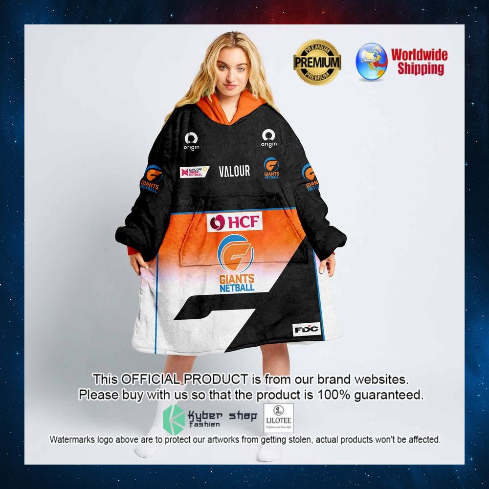 personalized netball giants hoodie blanket 1 23
