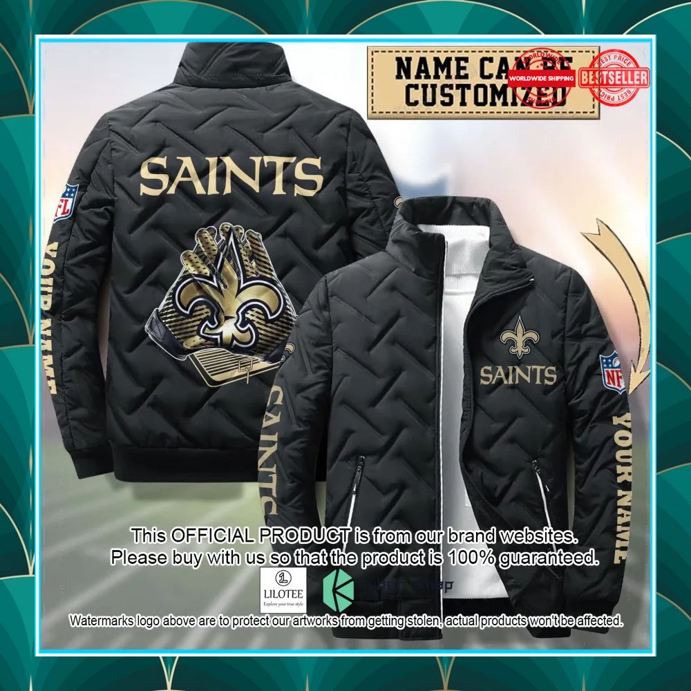 personalized new orleans saints nfl puffer jacket 1 24