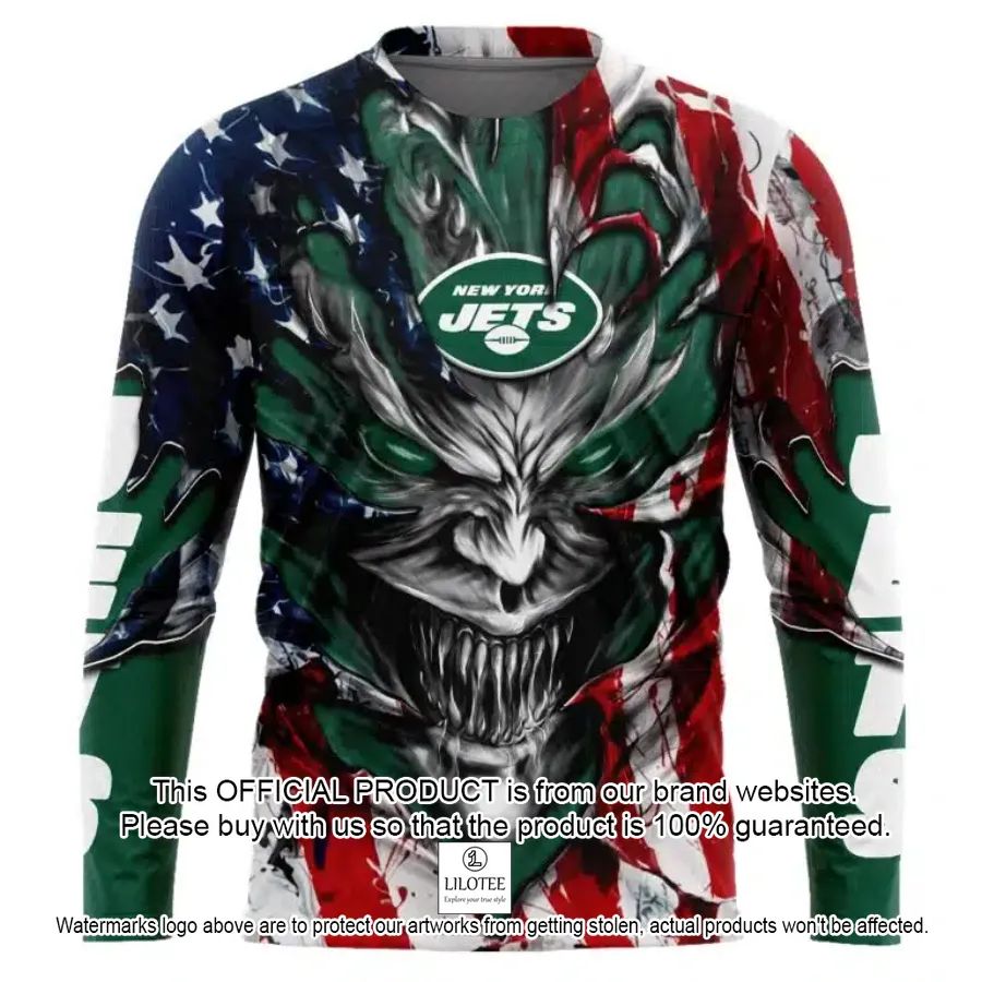 personalized new york jets demon face american flag shirt hoodie 2 729