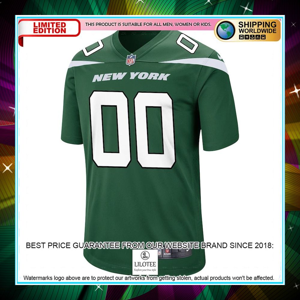 personalized new york jets youth gotham green football jersey 2 879