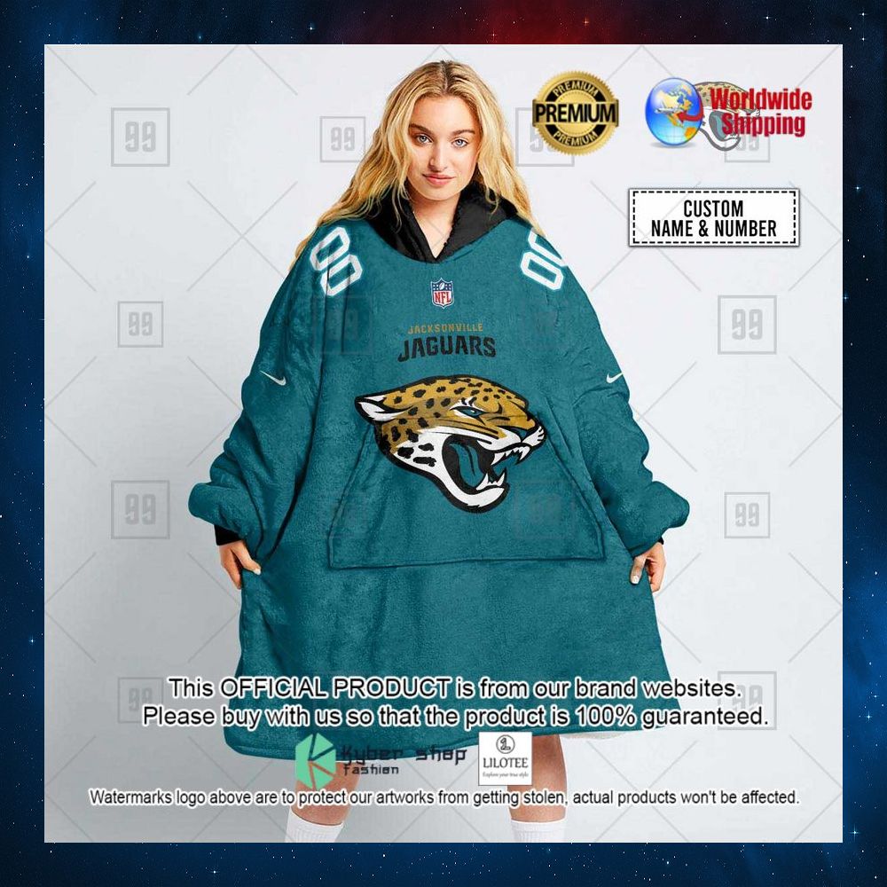 personalized nfl jacksonville jaguars team hoodie blanket 1 942