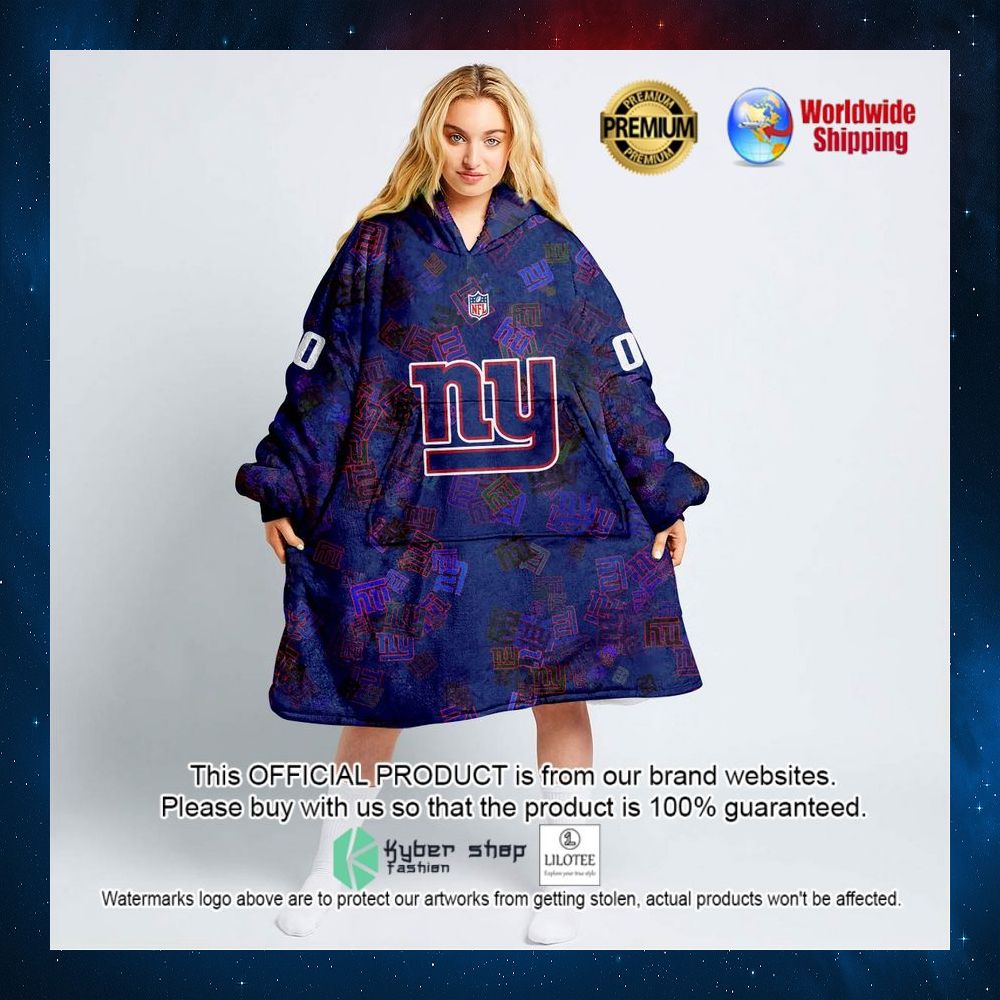 personalized nfl new york giants hoodie blanket 1 736