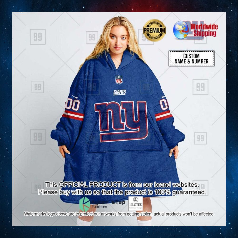 personalized nfl new york giants team hoodie blanket 1 611