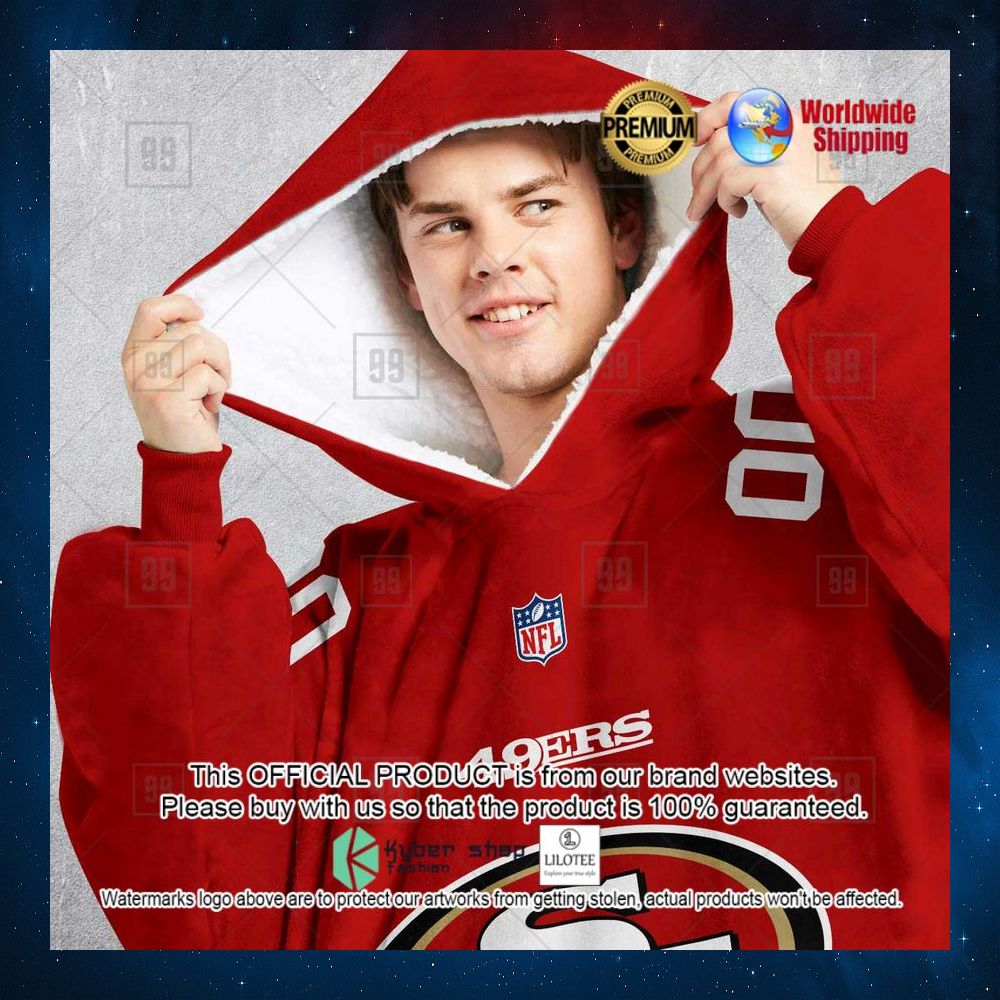 personalized nfl san francisco 49ers hoodie blanket 2 205