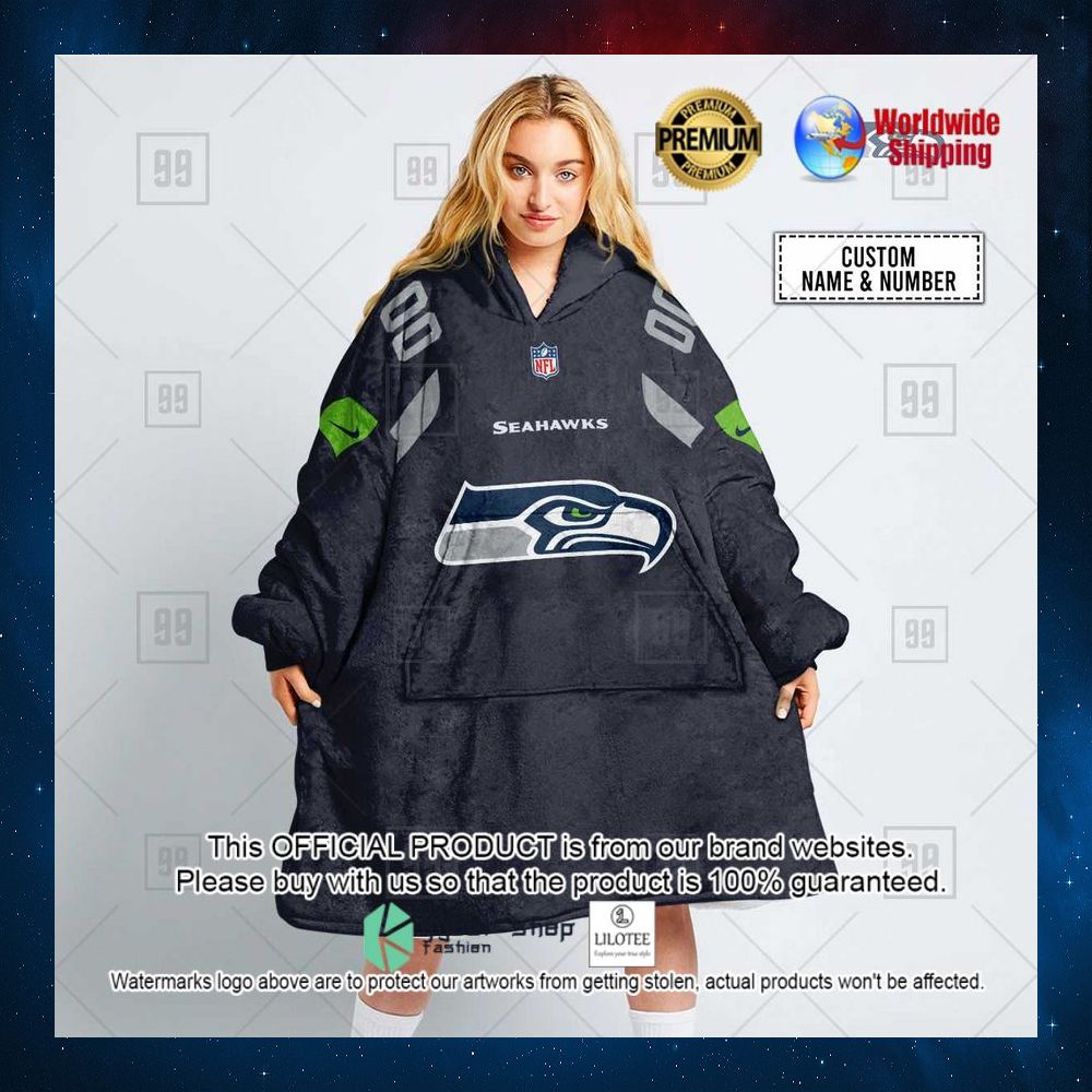 personalized nfl seattle seahawks team hoodie blanket 1 23