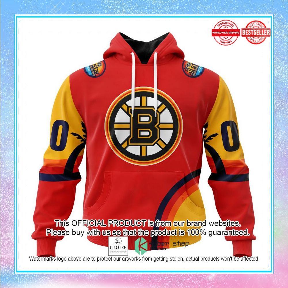 personalized nhl boston bruins special all star game design with florida sunset shirt hoodie 1 803