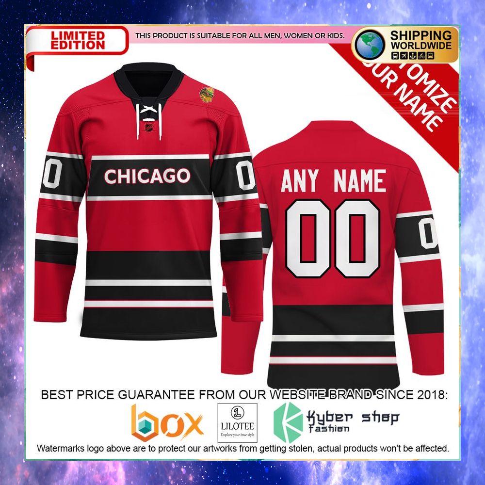 personalized nhl chicago blackhawks reverse retro hockey jersey 1 858