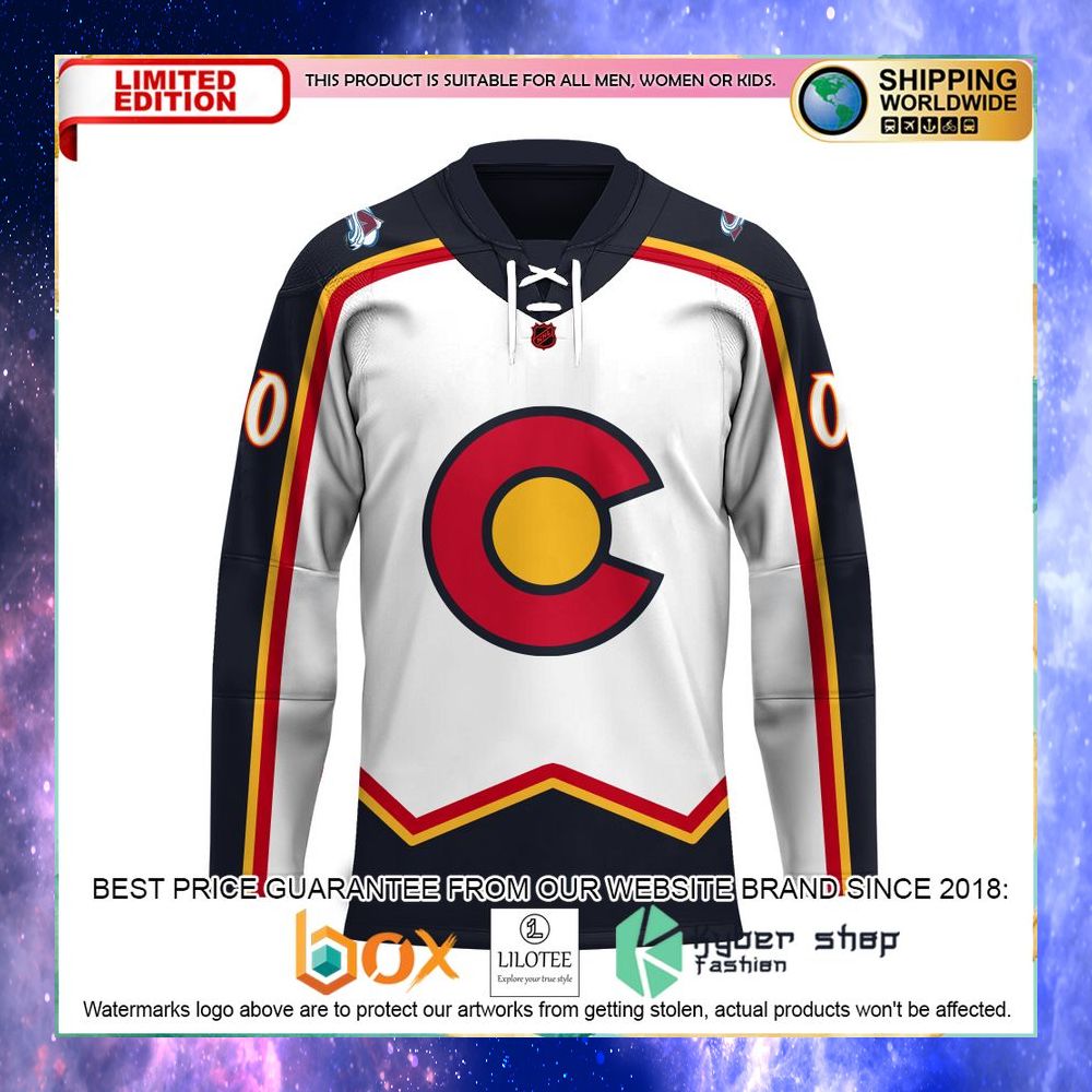 personalized nhl colorado avalanche reverse retro hockey jersey 2 734