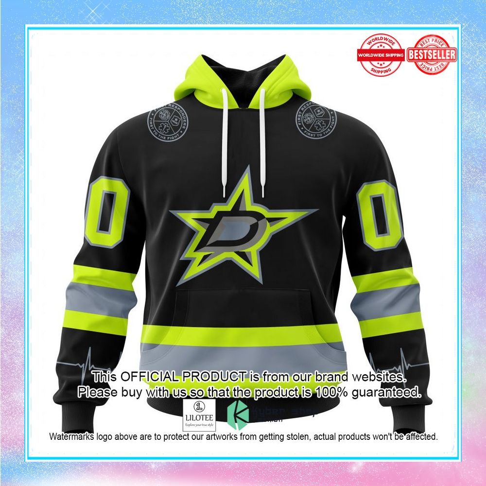 personalized nhl dallas stars firefighter uniforms shirt hoodie 1 293
