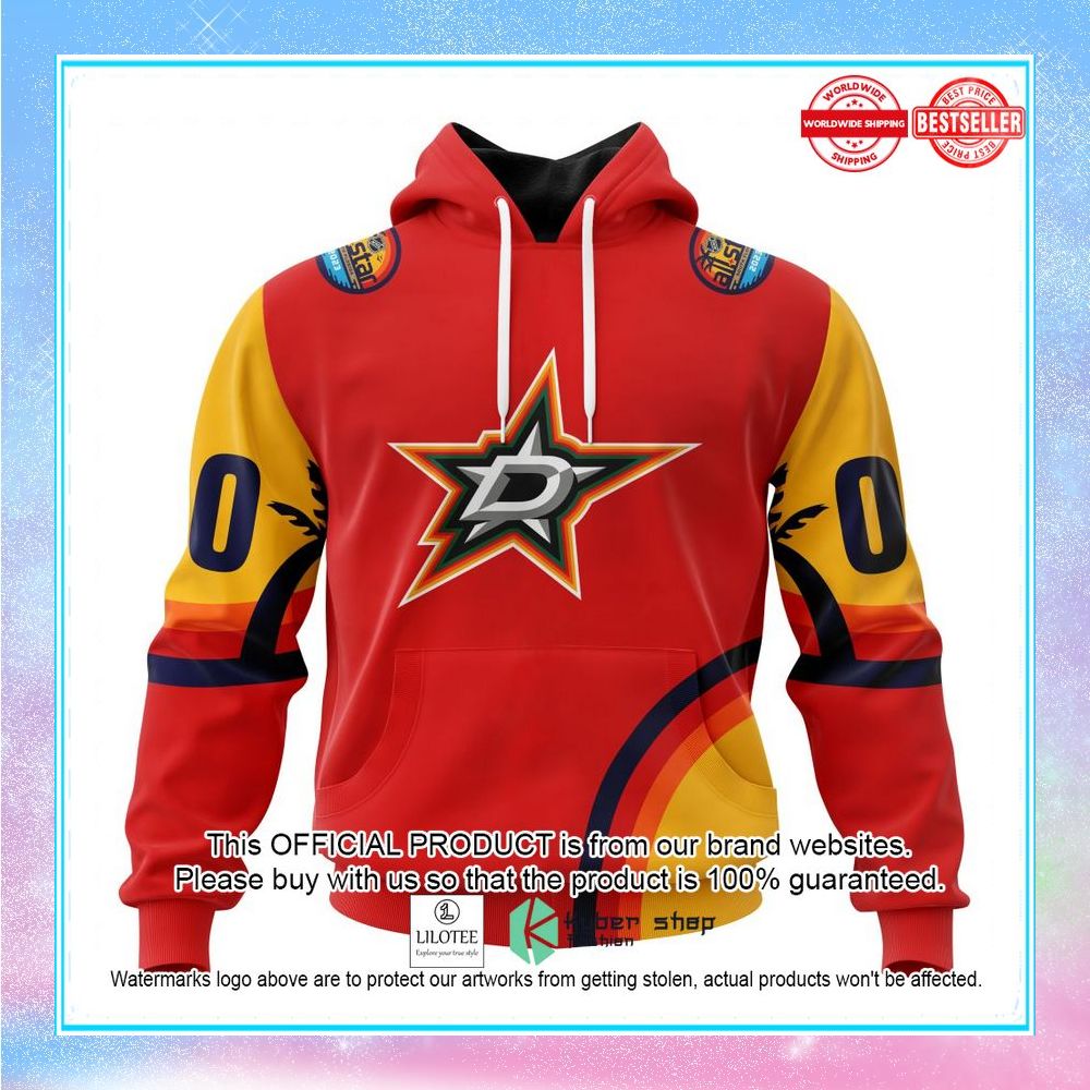 personalized nhl dallas stars special all star game design with florida sunset shirt hoodie 1 102