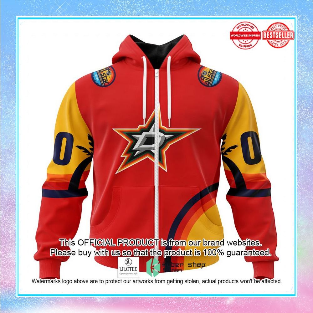personalized nhl dallas stars special all star game design with florida sunset shirt hoodie 2 988