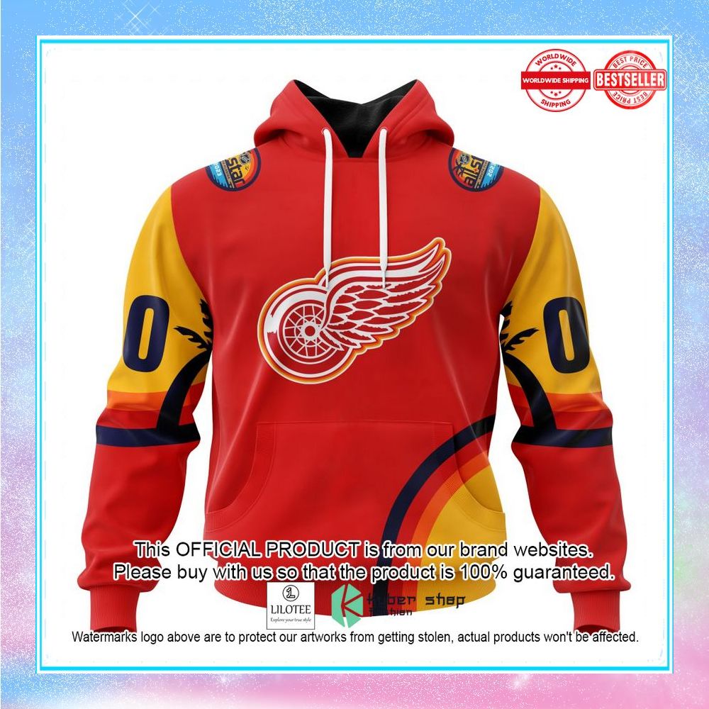 personalized nhl detroit red wings special all star game design with florida sunset shirt hoodie 1 822