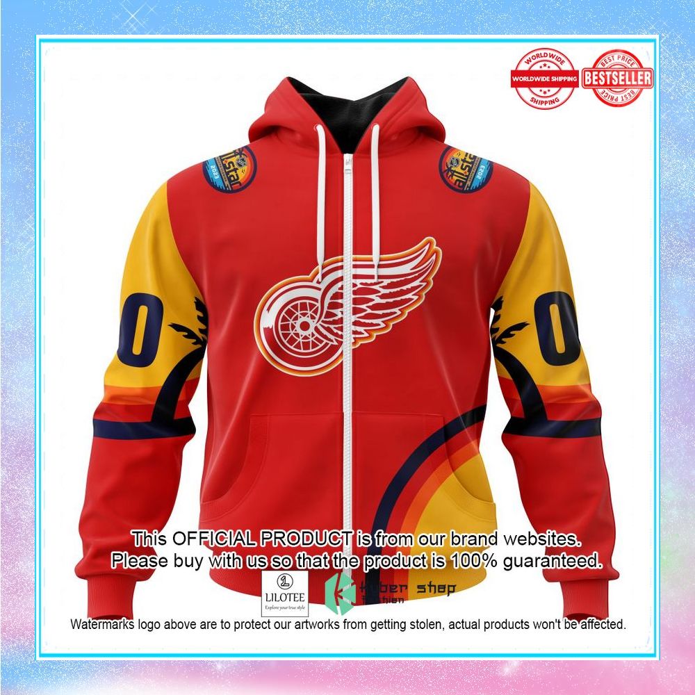 personalized nhl detroit red wings special all star game design with florida sunset shirt hoodie 2 105