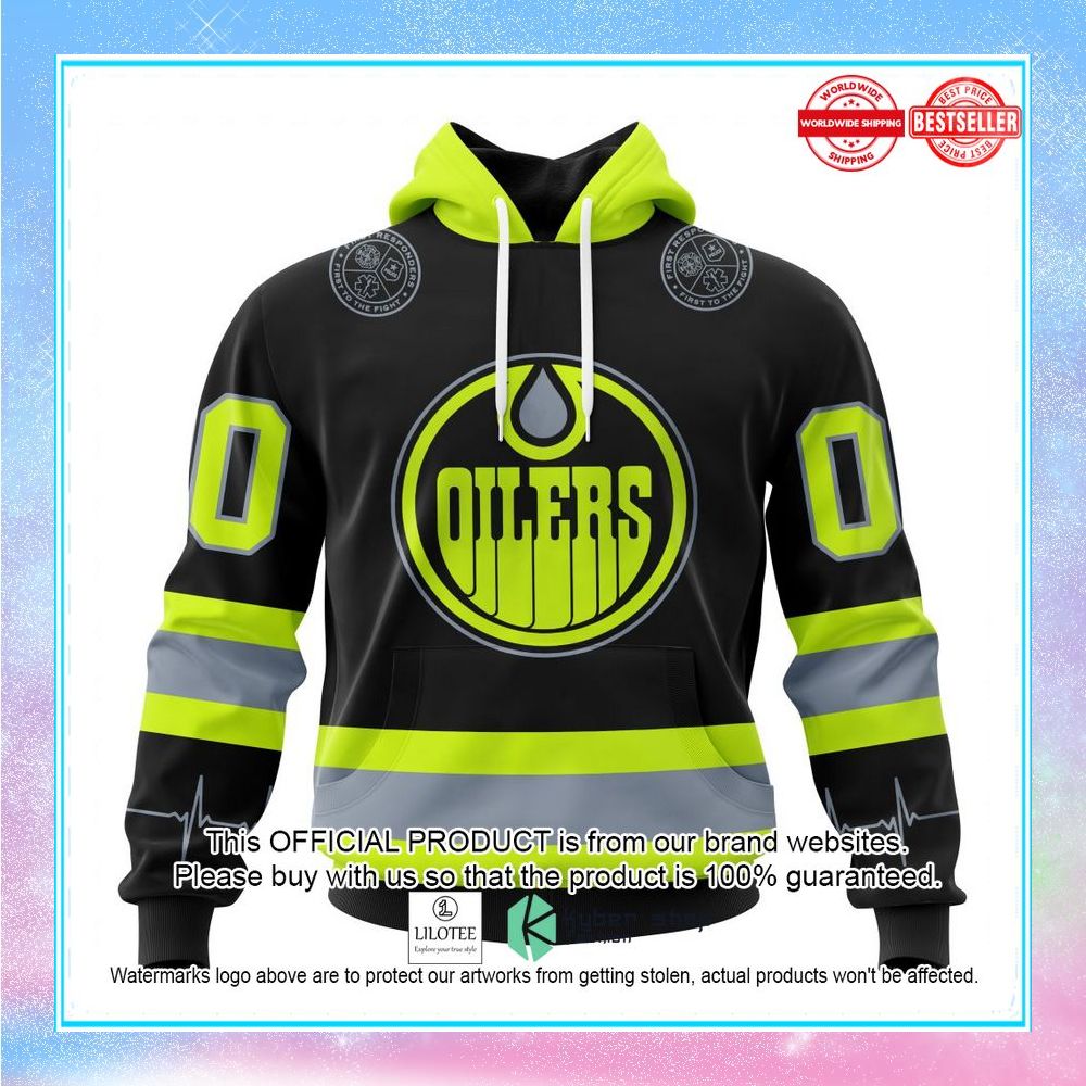 personalized nhl edmonton oilers firefighter uniforms shirt hoodie 1 784