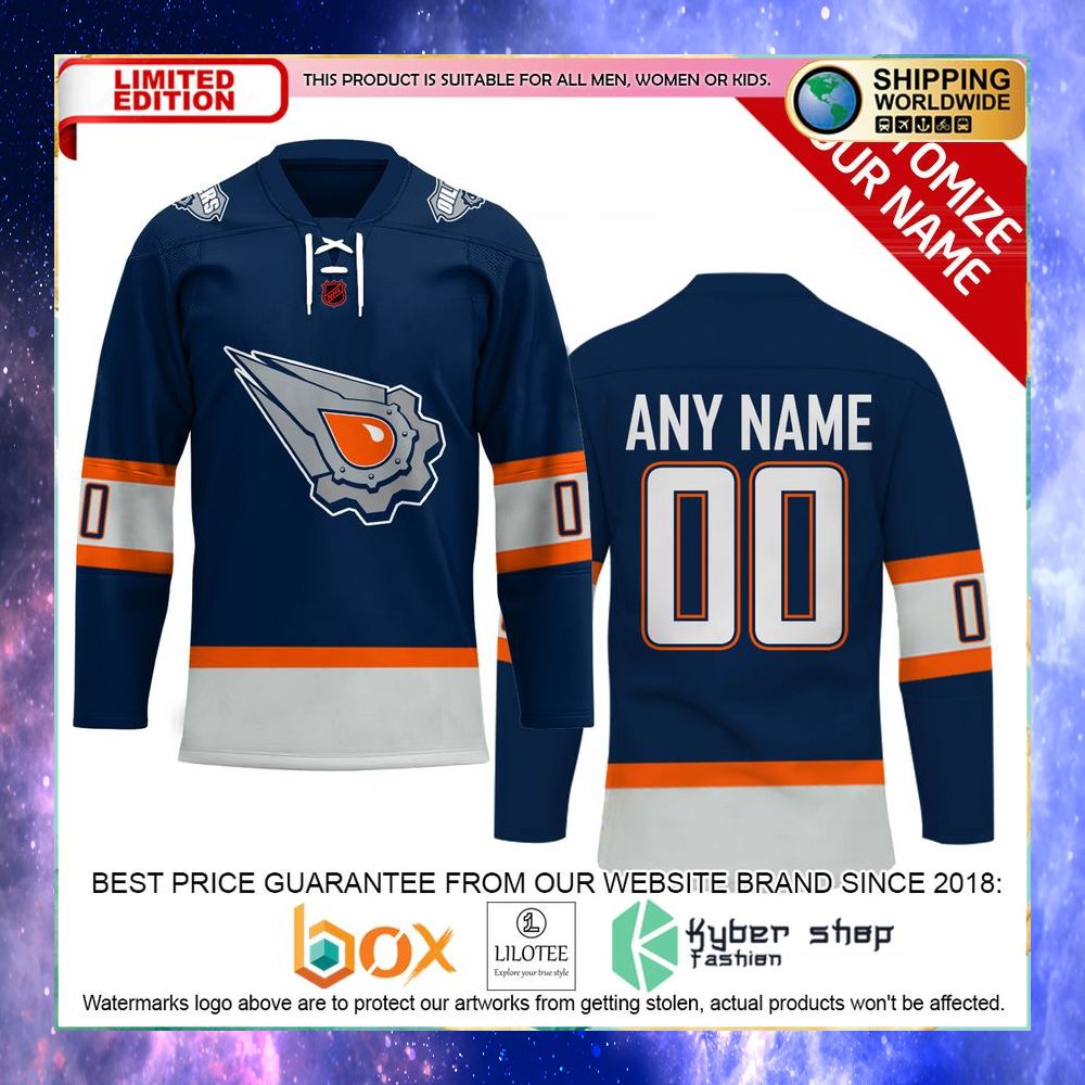 personalized nhl edmonton oilers reverse retro hockey jersey 1 974