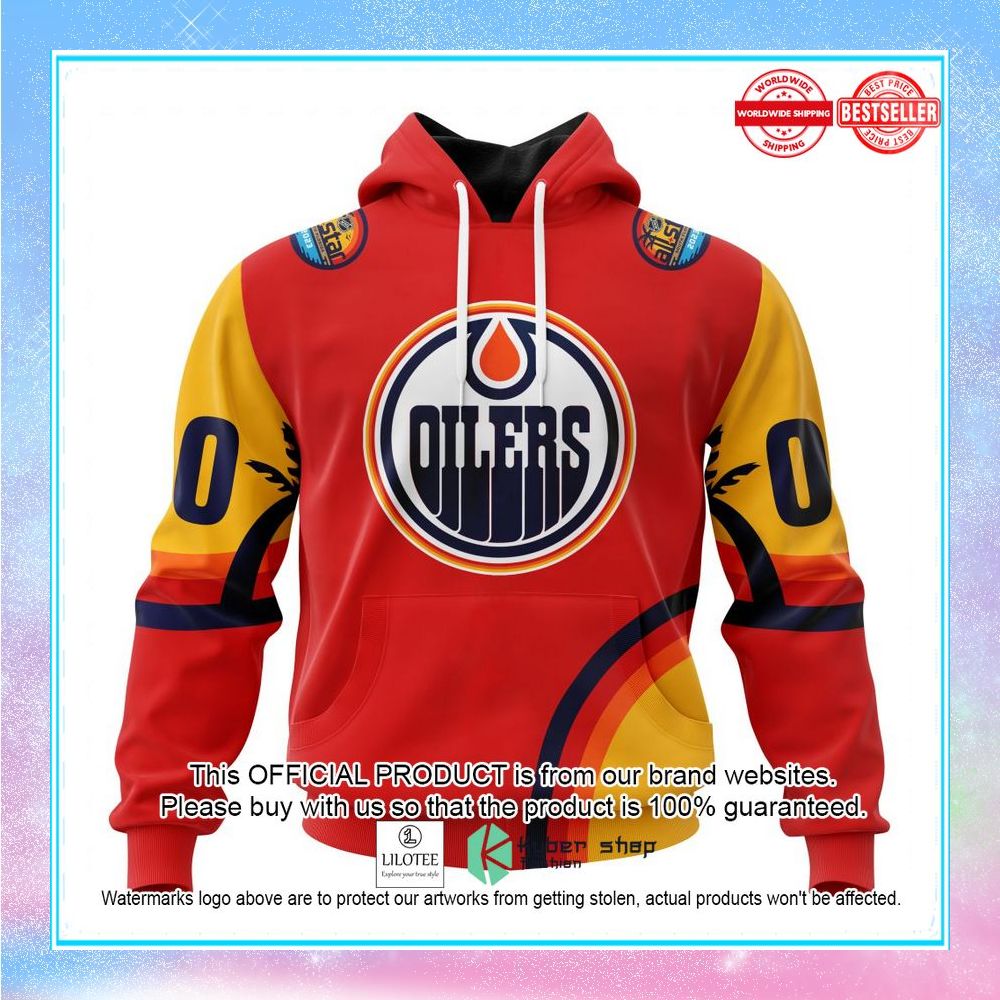 personalized nhl edmonton oilers special all star game design with florida sunset shirt hoodie 1 524