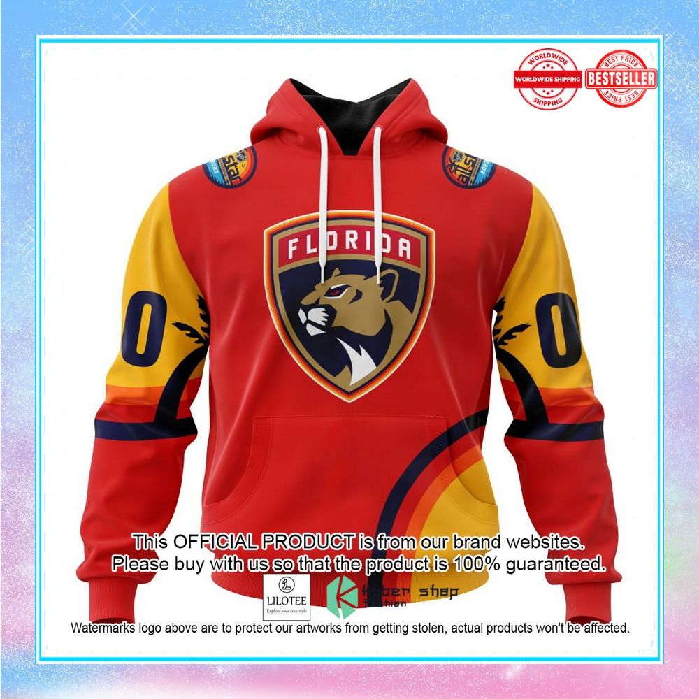 personalized nhl florida panthers special all star game design with florida sunset shirt hoodie 1 496