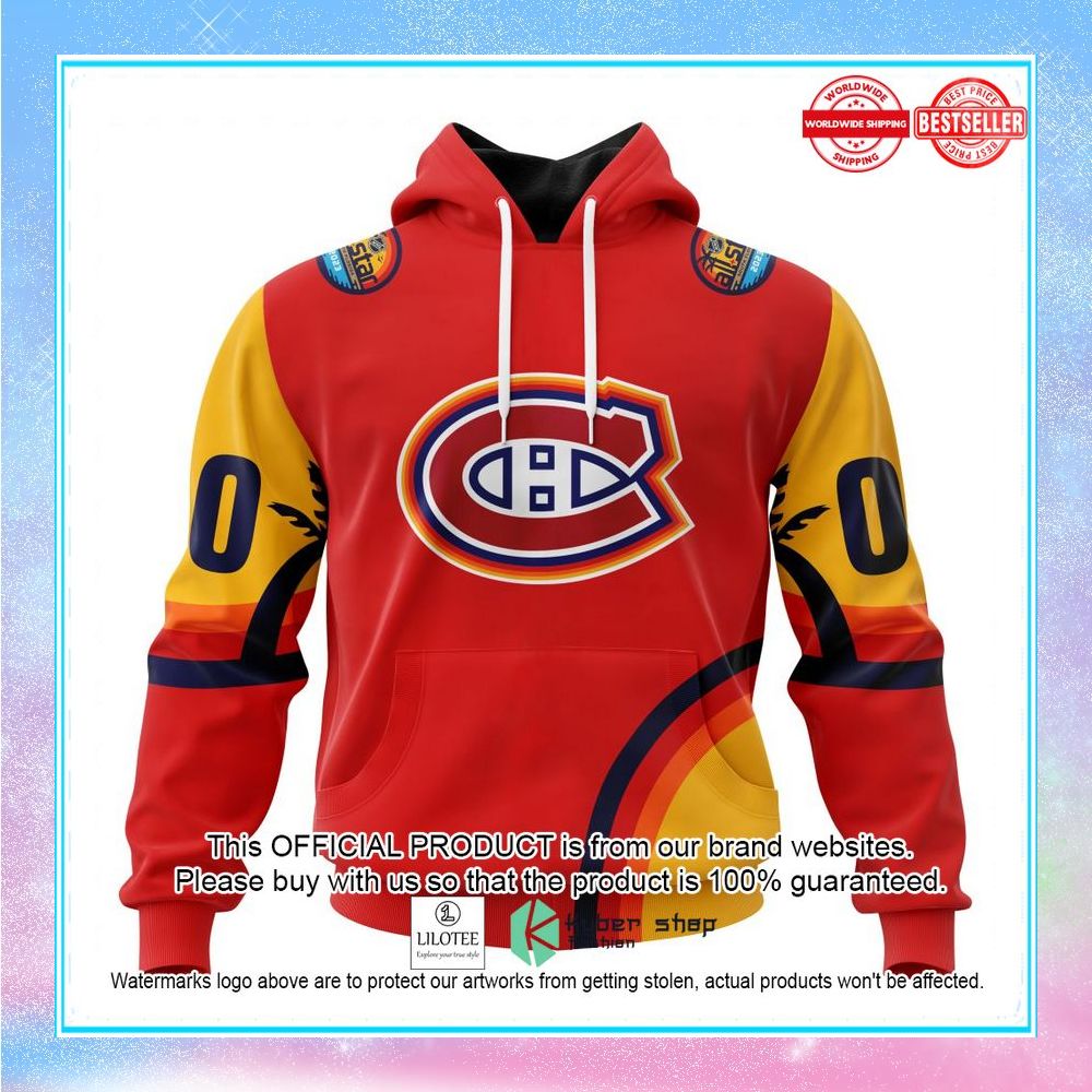 personalized nhl montreal canadiens special all star game design with florida sunset shirt hoodie 1 140