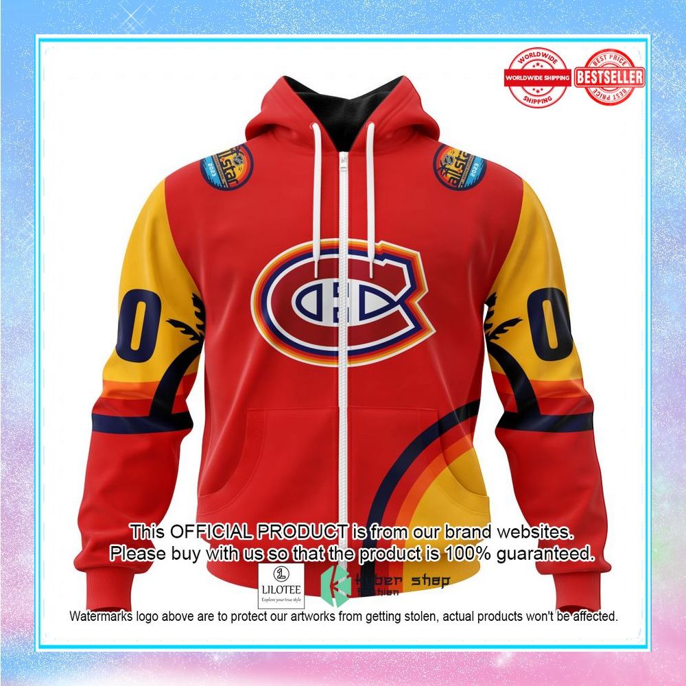 personalized nhl montreal canadiens special all star game design with florida sunset shirt hoodie 2 744