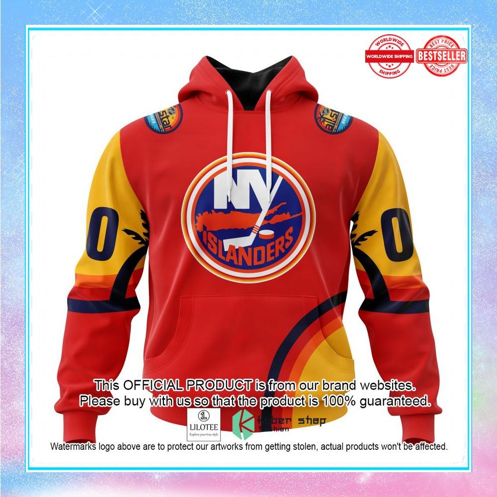 personalized nhl new york islanders special all star game design with florida sunset shirt hoodie 1 758