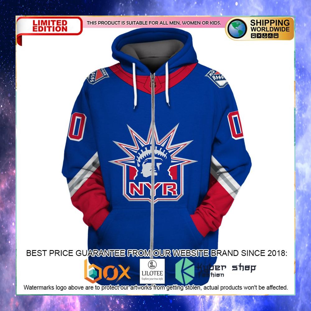 personalized nhl new york rangers reverse retro hoodie shirt 2 134