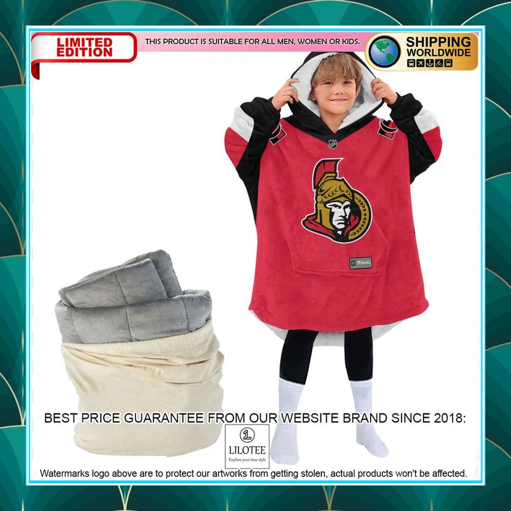 Personalized NHL Ottawa Senators logo Oodie Blanket Hoodie - LIMITED EDITION 5 personalized nhl ottawa senators logo oodie blanket hoodie 5 913