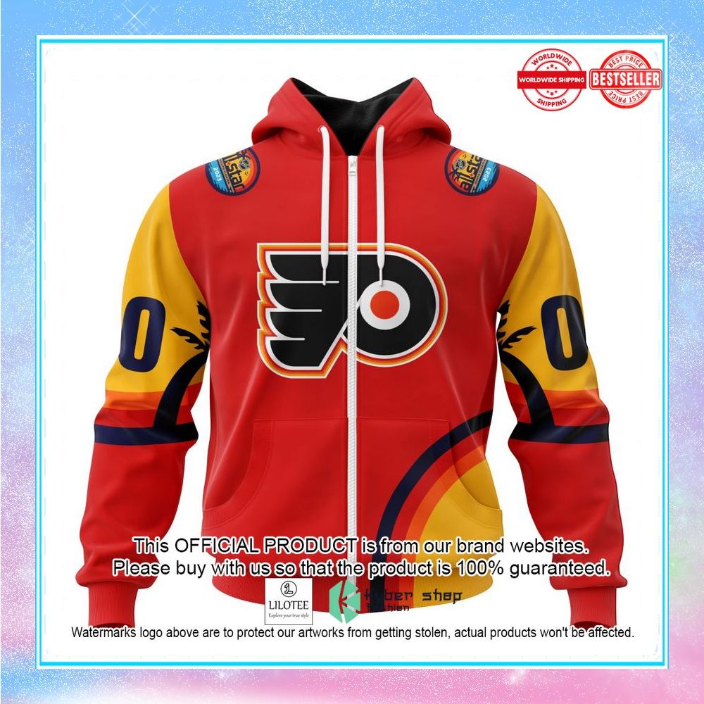 personalized nhl philadelphia flyers special all star game design with florida sunset shirt hoodie 2 272
