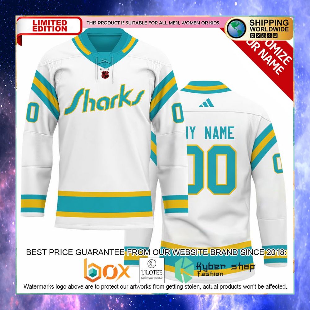 personalized nhl san jose sharks reverse retro hockey jersey 1 16