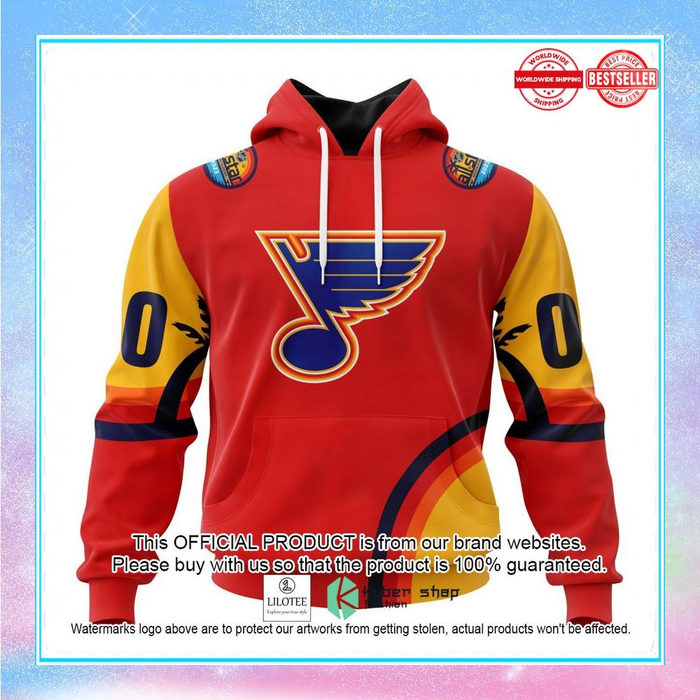 personalized nhl st louis blues special all star game design with florida sunset shirt hoodie 1 152