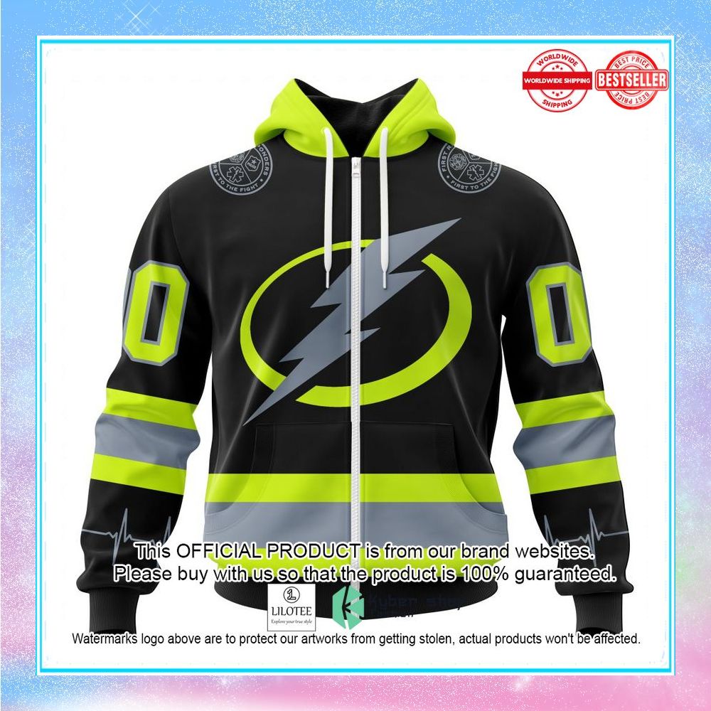 personalized nhl tampa bay lightning firefighter uniforms shirt hoodie 2 303