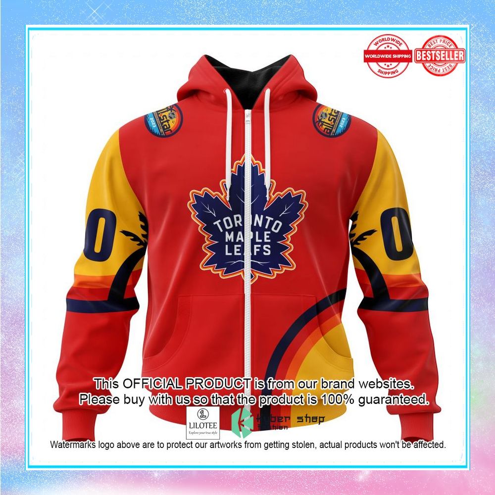 personalized nhl toronto maple leafs special all star game design with florida sunset shirt hoodie 2 73