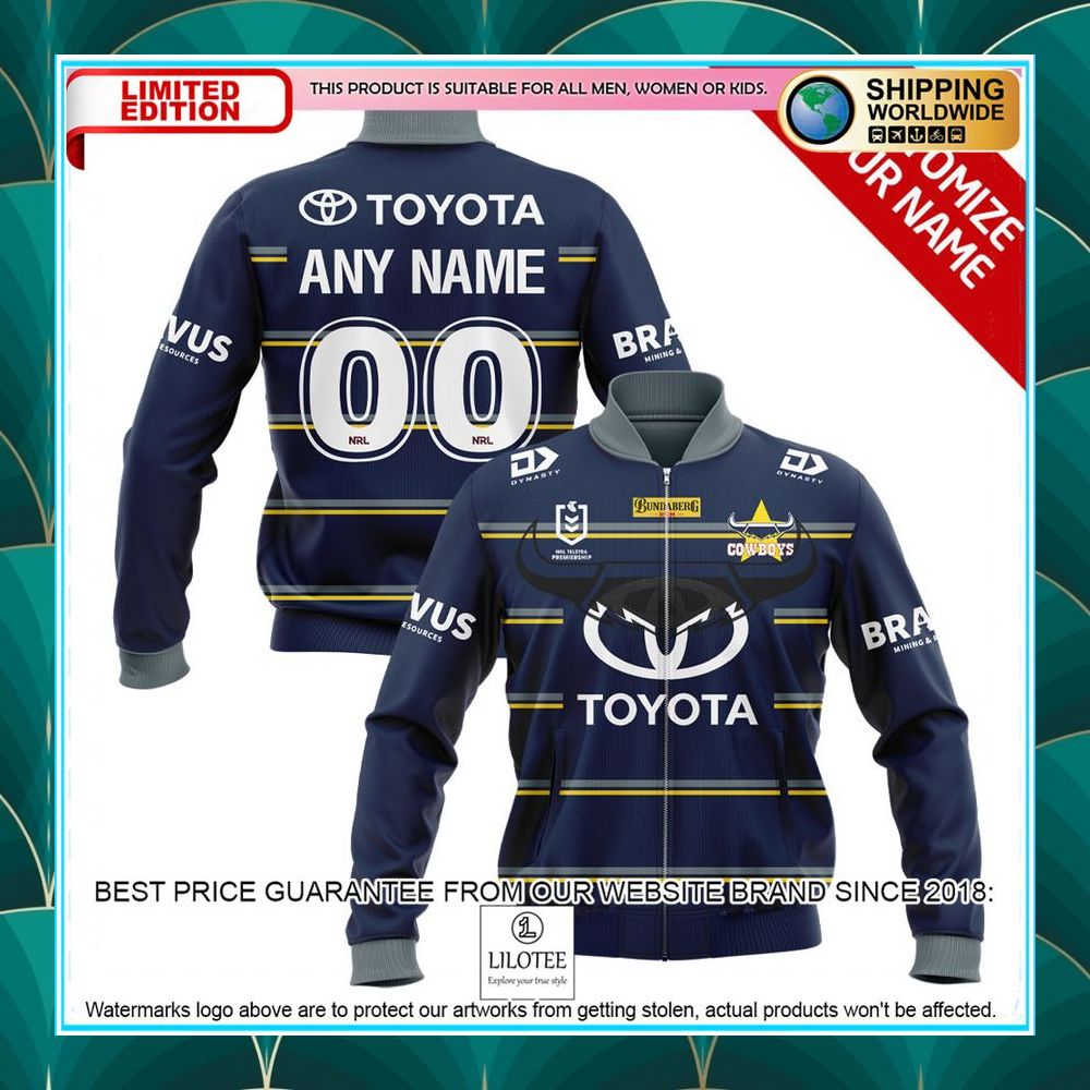 personalized north queensland cowboys bomber jacket 1 770