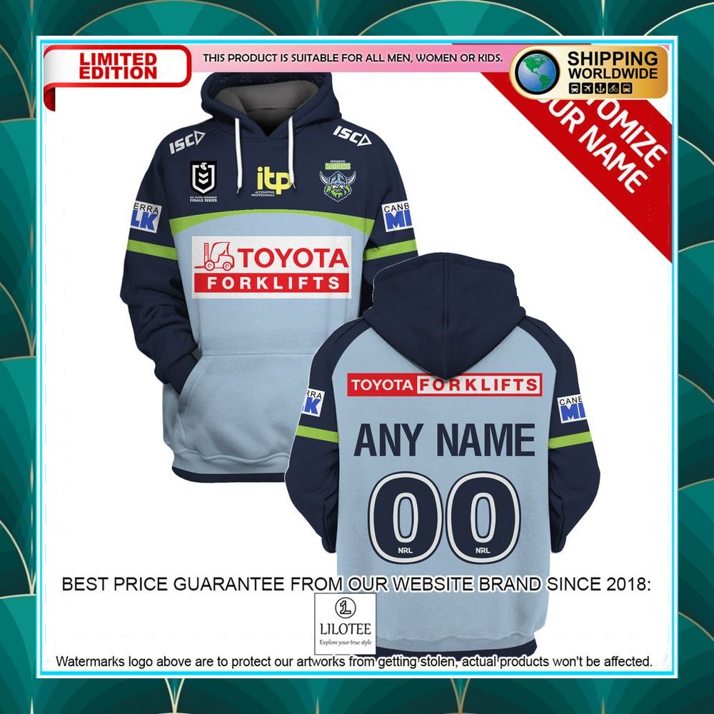 personalized nrl canberra raiders blue shirt hoodie 1 782
