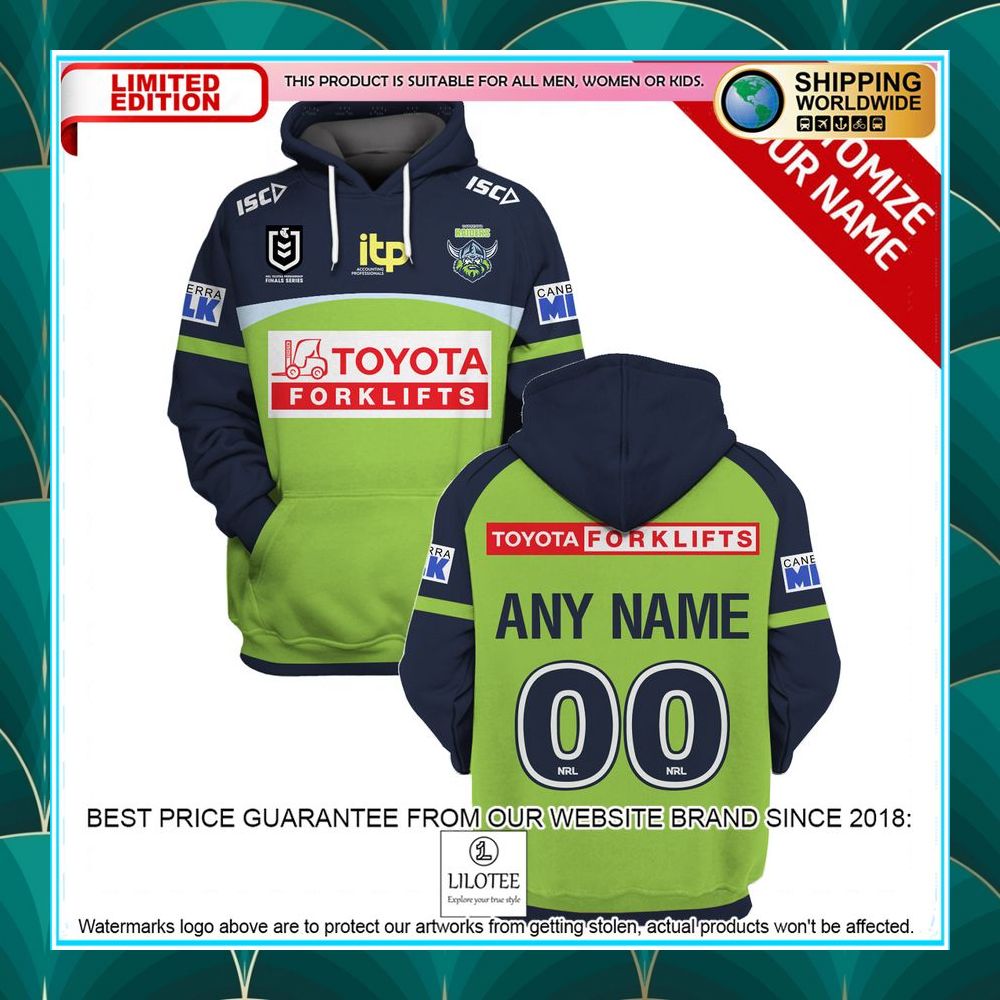 personalized nrl canberra raiders green shirt hoodie 1 664